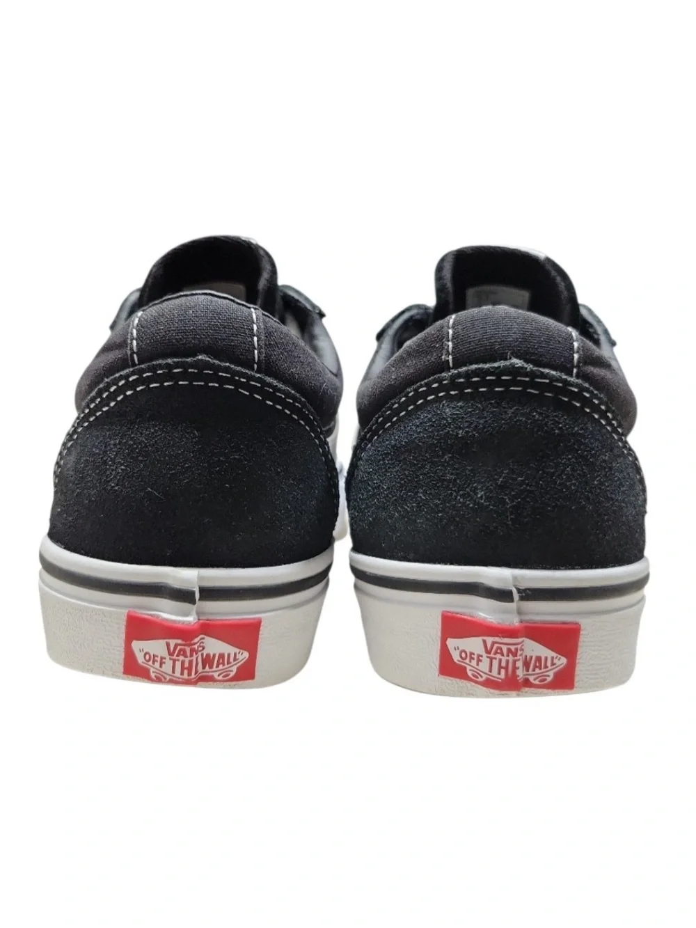 Vans Old Skool Black White Canvas Suede Low-Top Sneakers Skater Box (6.5W)